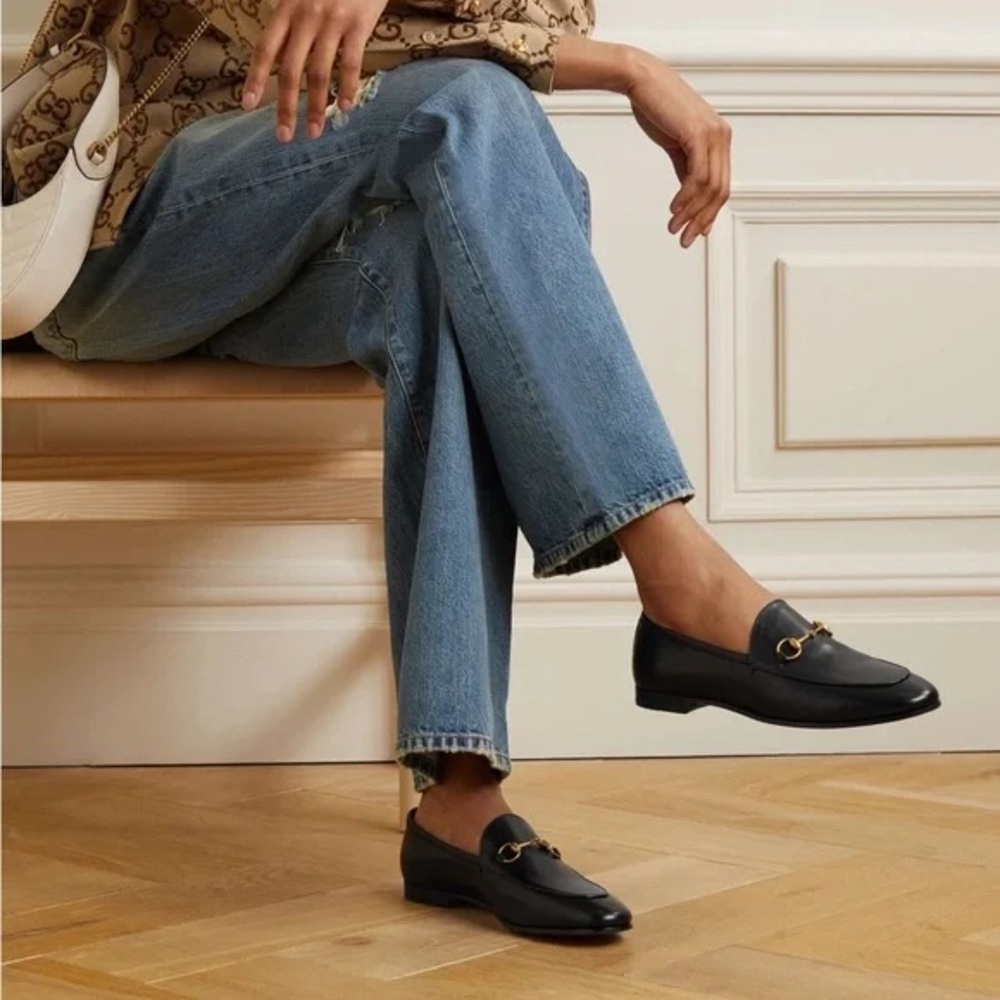 GUCCI horse-bit driving loafers